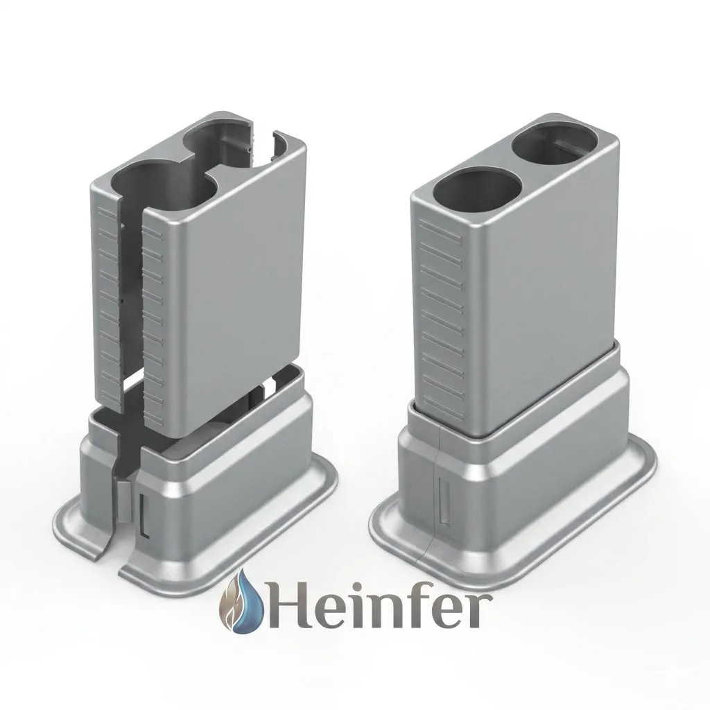 Çiftli Kilitli Boru Gizleme GHK-B01 Gümüş Gri Renk